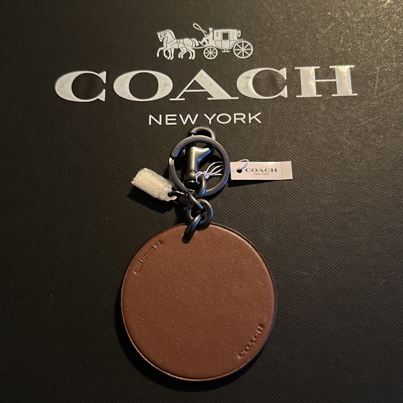 NWT Coach Pepsi Keychain FOB Leather Drink Soda Pop Logo Bag Charm Rare - Picture 5 of 7